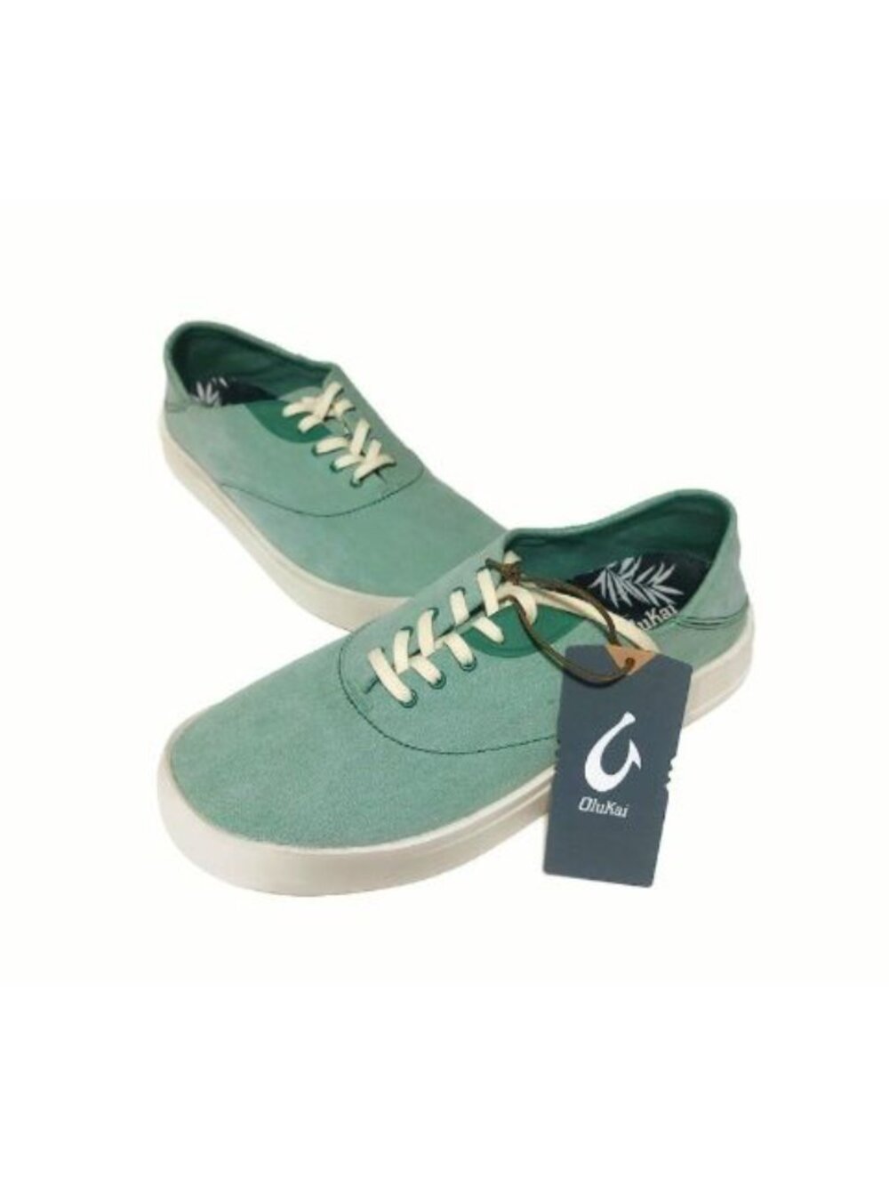 Olukai Tradewind Shoes Mens Size 11 Casual Lace Up Boat Beach Sneakers Bamboo - Picture 4 of 9